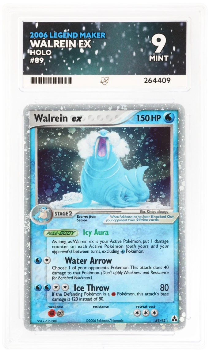 Walrein EX 89/92 Holo - Ace 9 - Legend Maker