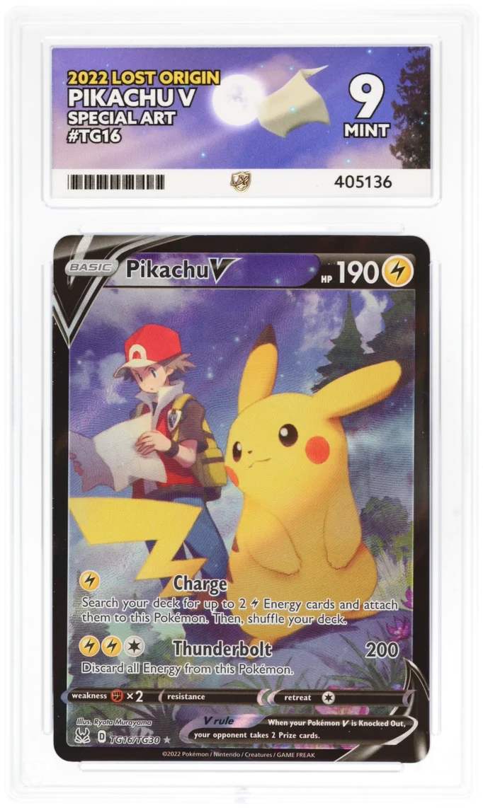 Pikachu V TG16 - Ace 9 - Lost Origin