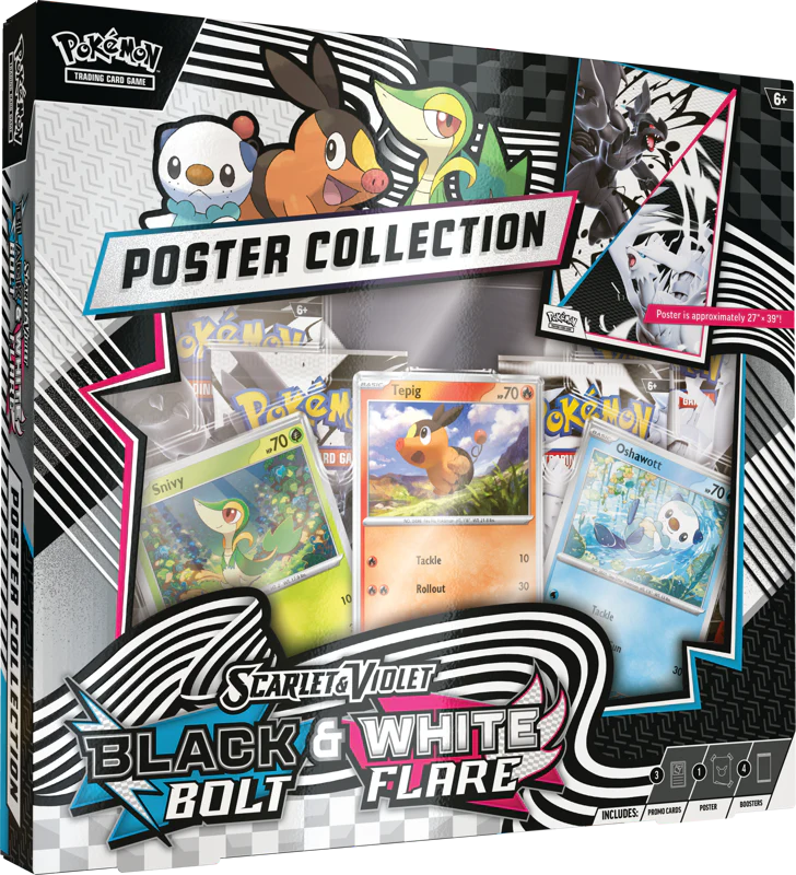Pokemon Scarlet & Violet: Black Bolt & White Flare Unova Poster Collection