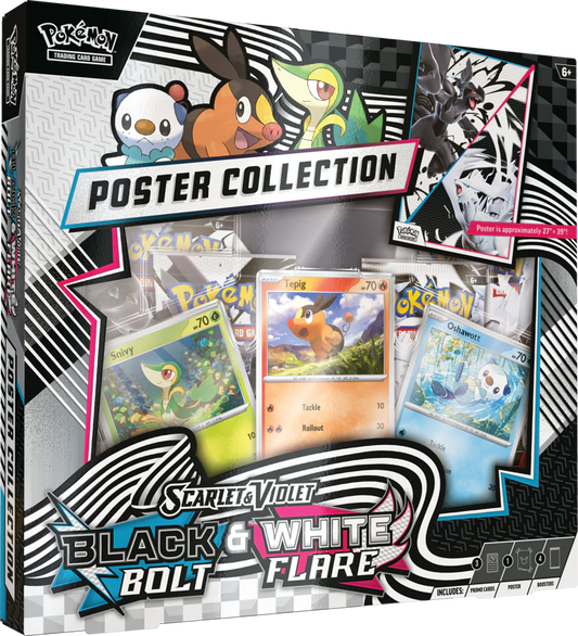 Pokemon Scarlet & Violet: Black Bolt & White Flare Unova Poster Collection