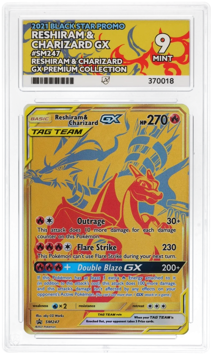 Reshiram & Charizard GX SM247 - Ace 9 - Black Star Promo