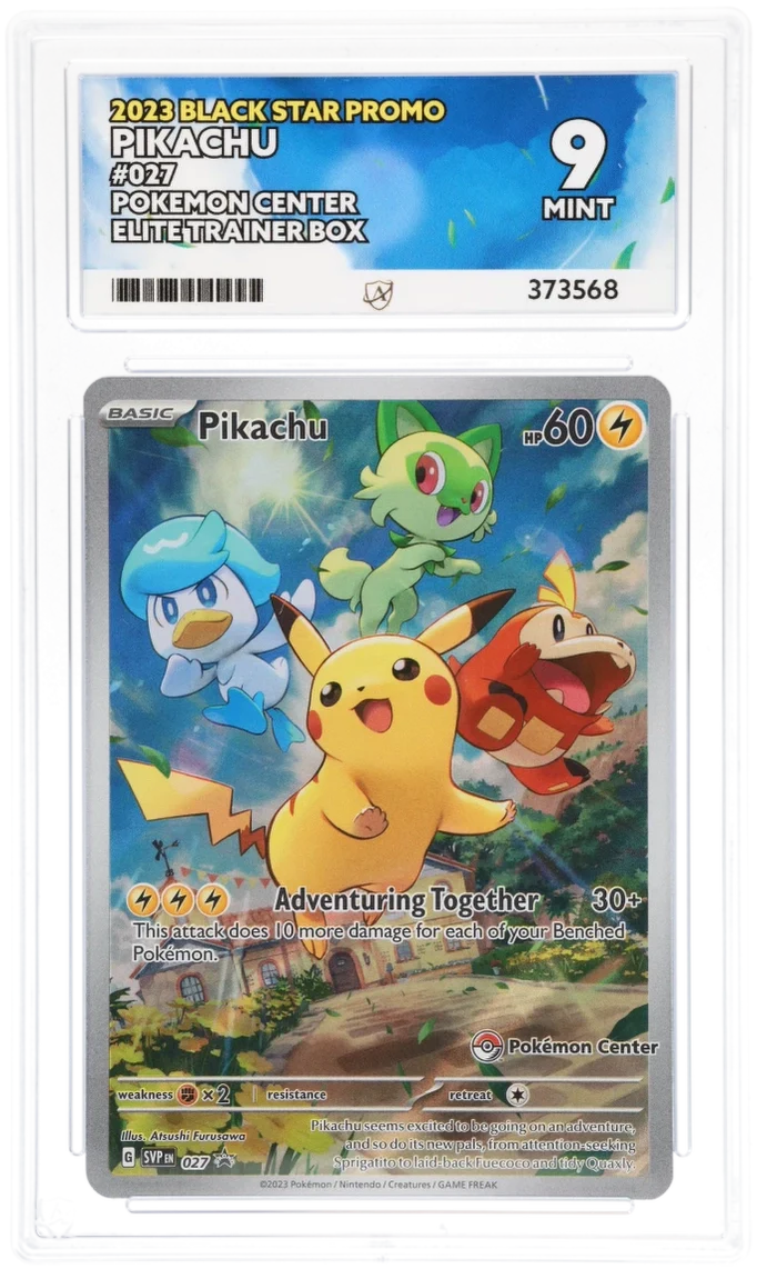Pikachu 27 - Ace 9 - Pokemon Center Elite Trainer Box Promo