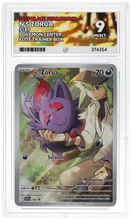N's Zorua 189 - Ace 9 - Pokemon Center Elite Trainer Box Promo