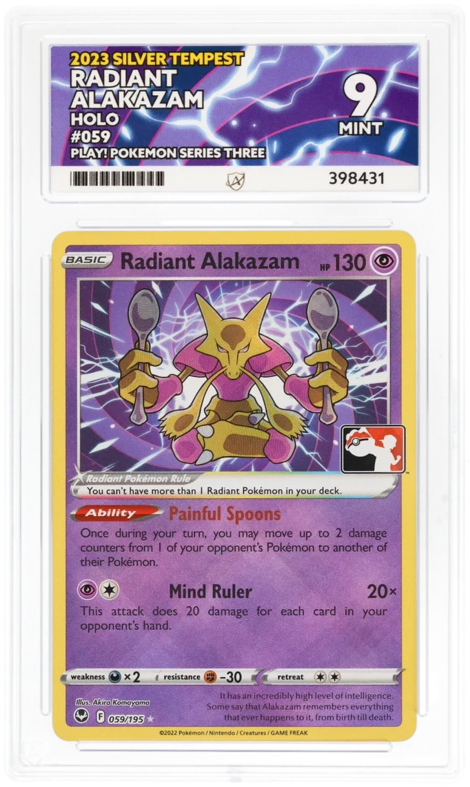 Radiant Alakazam Play! Series 3 - Ace 9 - Silver Tempest