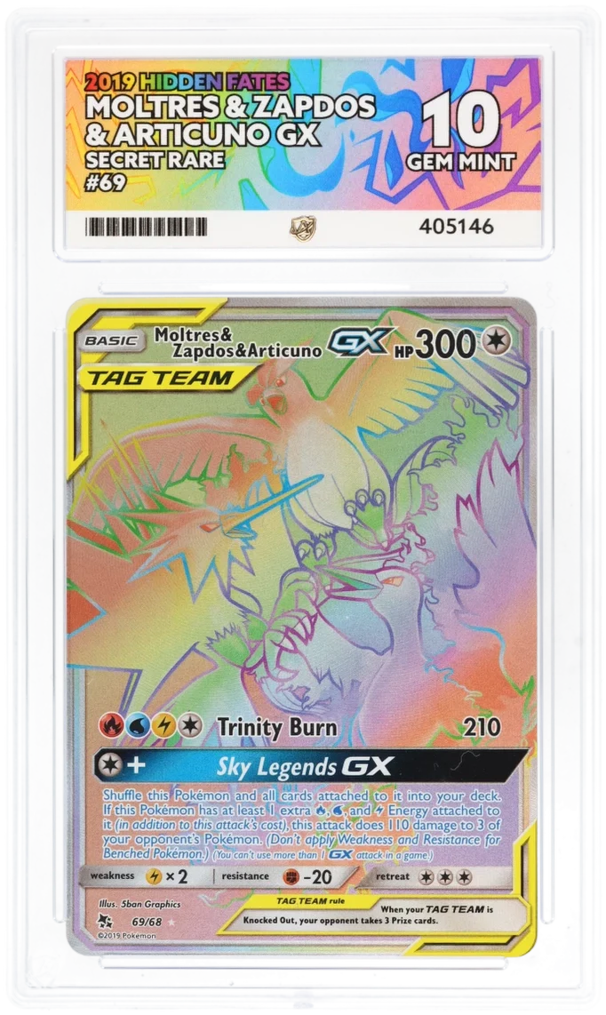 Moltres & Zapdos & Articuno GX 69 - Ace 10 - Hidden Fates