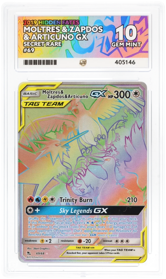 Moltres & Zapdos & Articuno GX 69 - Ace 10 - Hidden Fates