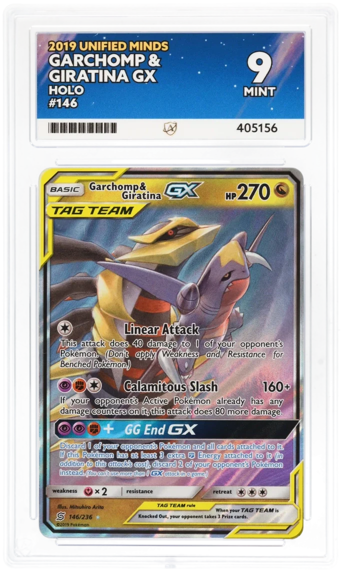 Garchomp & Giratina GX Holo 146/236 - Ace 9 - Unified Minds