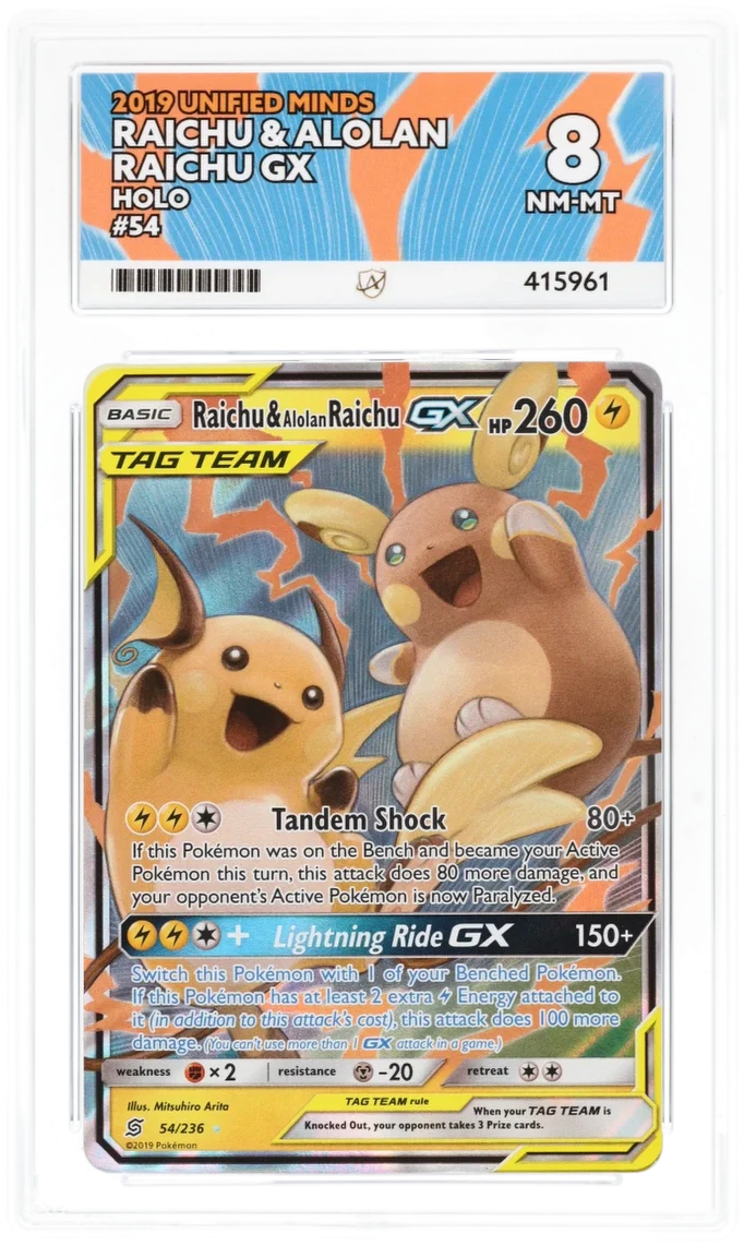 Raichu & Alolan Raichu GX 54//236 - Ace 8 - Unified Minds