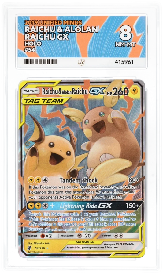 Raichu & Alolan Raichu GX 54//236 - Ace 8 - Unified Minds
