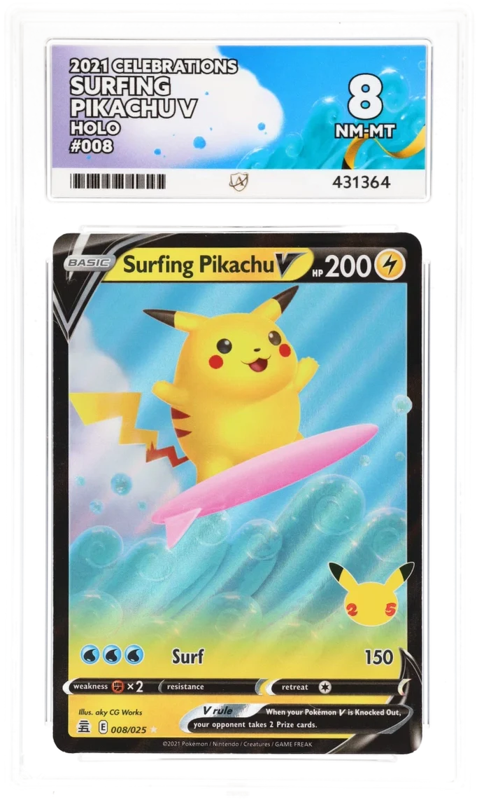 Surfing Pikachu V - Ace 8 - Celebrations
