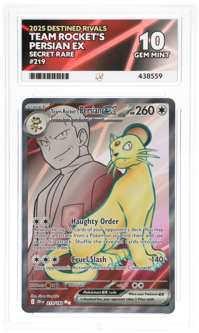 Team Rocket's Persian ex 219 - Ace 10 - Destined Rivals