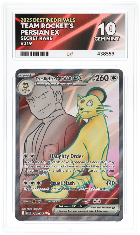 Team Rocket's Persian ex 219 - Ace 10 - Destined Rivals