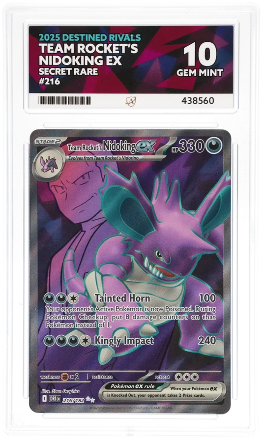 Team Rocket's Nidoking ex 216 - Ace 10 - Destined Rivals