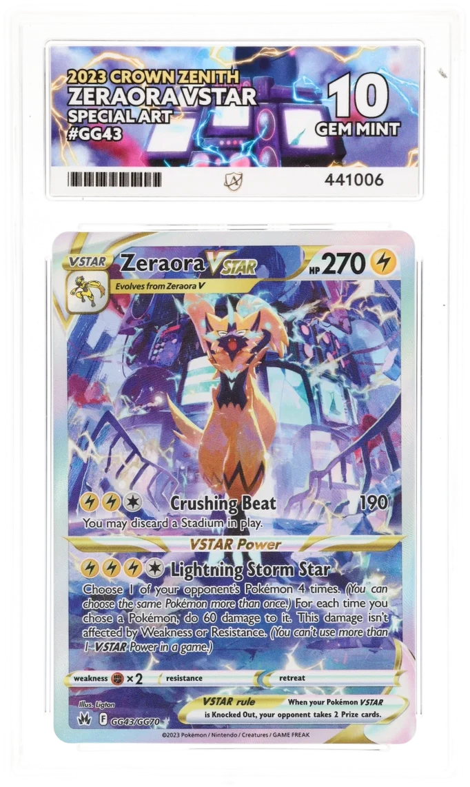 Zeraora VSTAR GG63 - Ace 10 - Crown Zenith