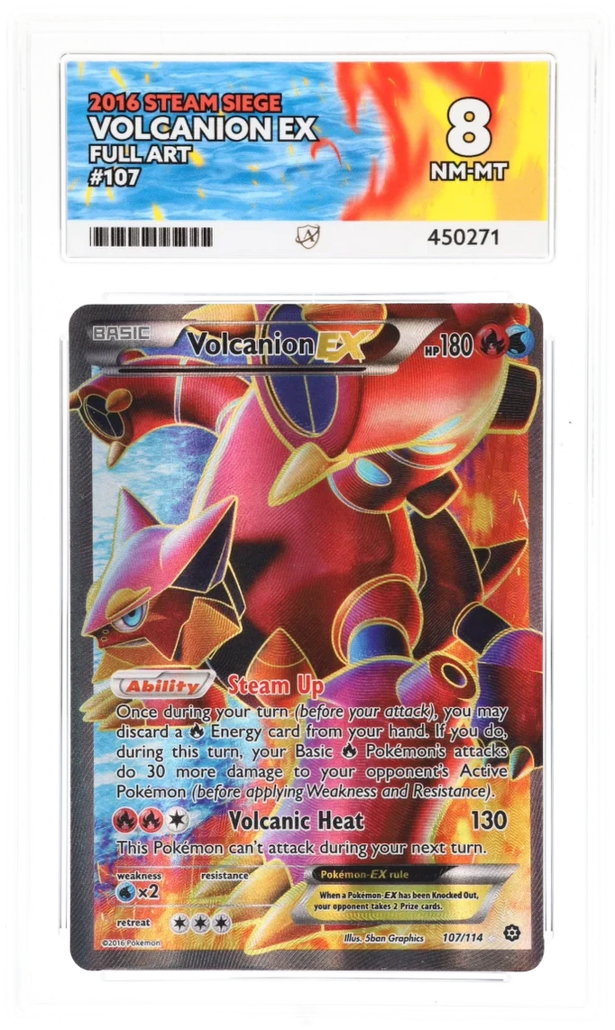 Volcanion EX Full Art - Ace 8 - Steam Siege