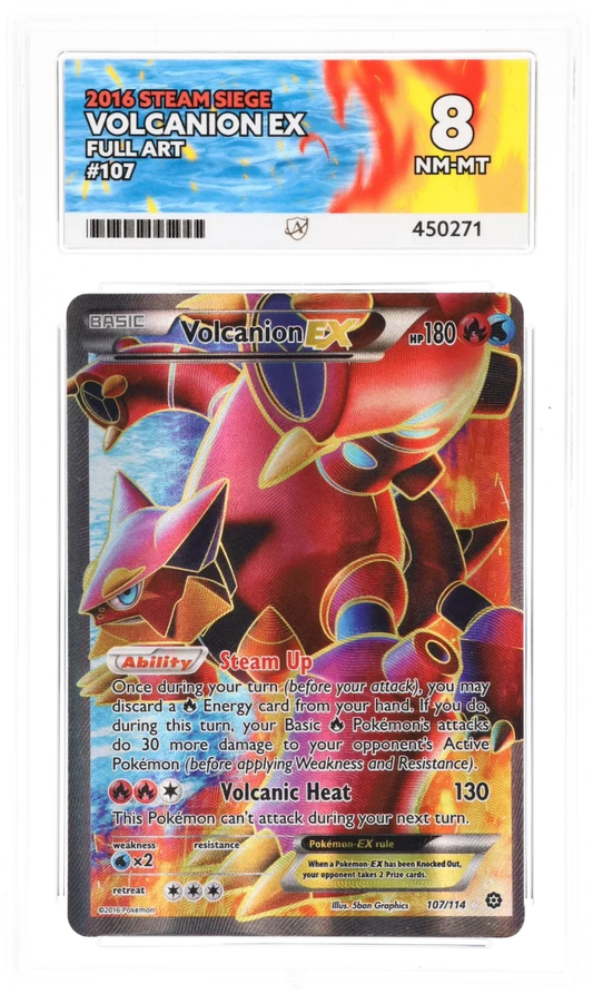 Volcanion EX Full Art - Ace 8 - Steam Siege