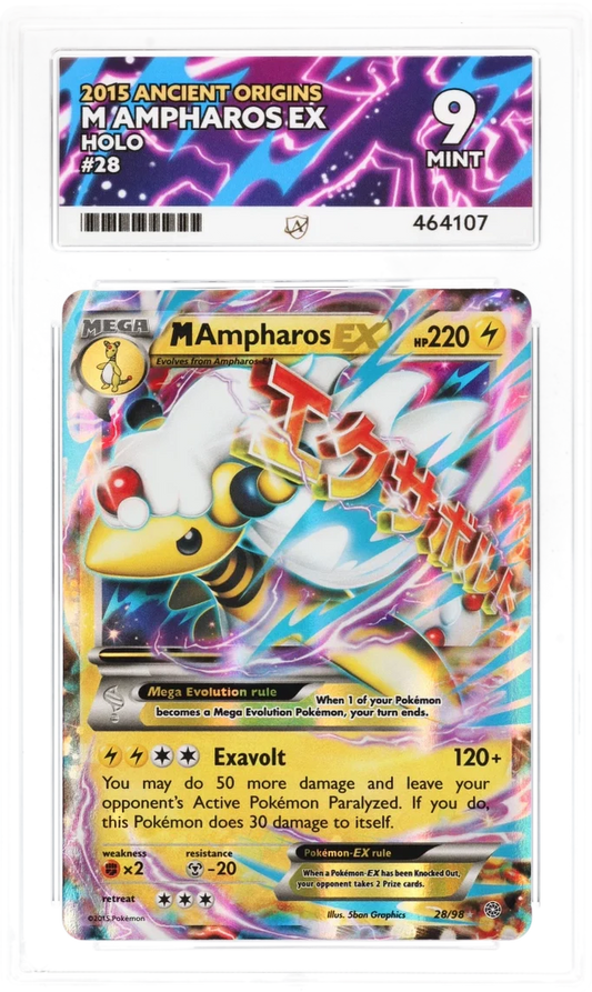 ACE 9   - M Ampharos EX - 28/98 - Pokemon