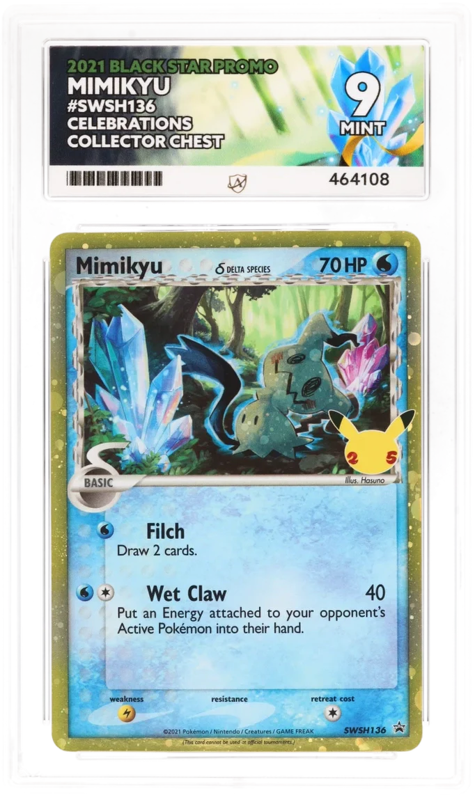 Mimikyu SWSH136 - Ace 9 - Celebrations Collector Chest