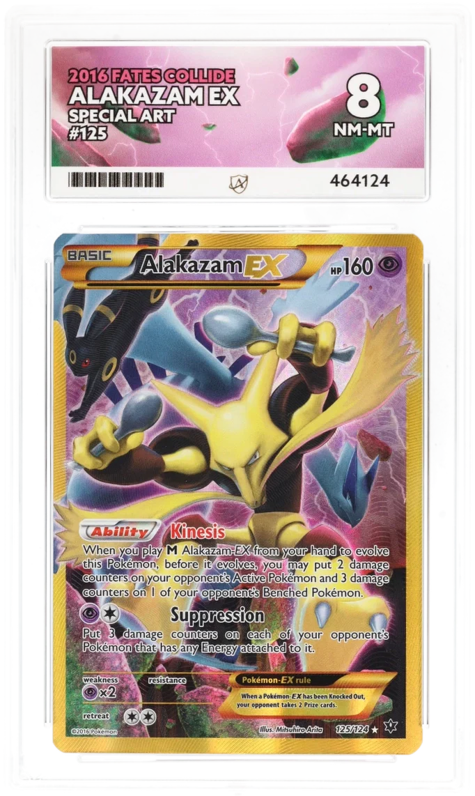 ACE 8   - Alakazam EX - 125/124 - Pokemon