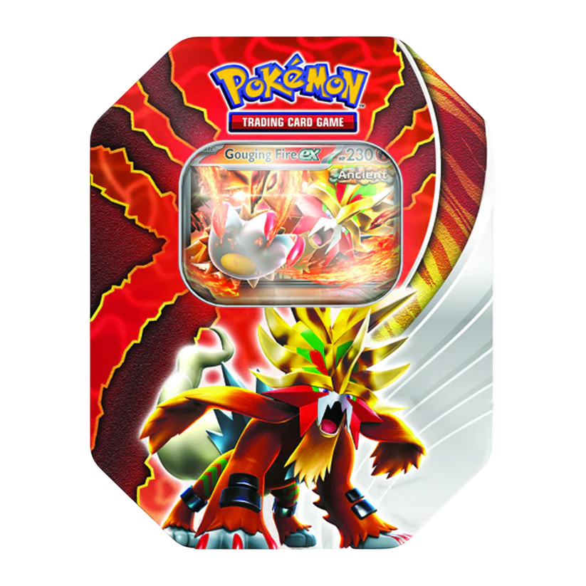 Pokemon Paradox Destinies Tin - Gouging Fire Ex