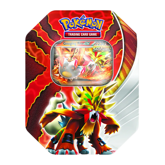 Pokemon Paradox Destinies Tin - Gouging Fire Ex